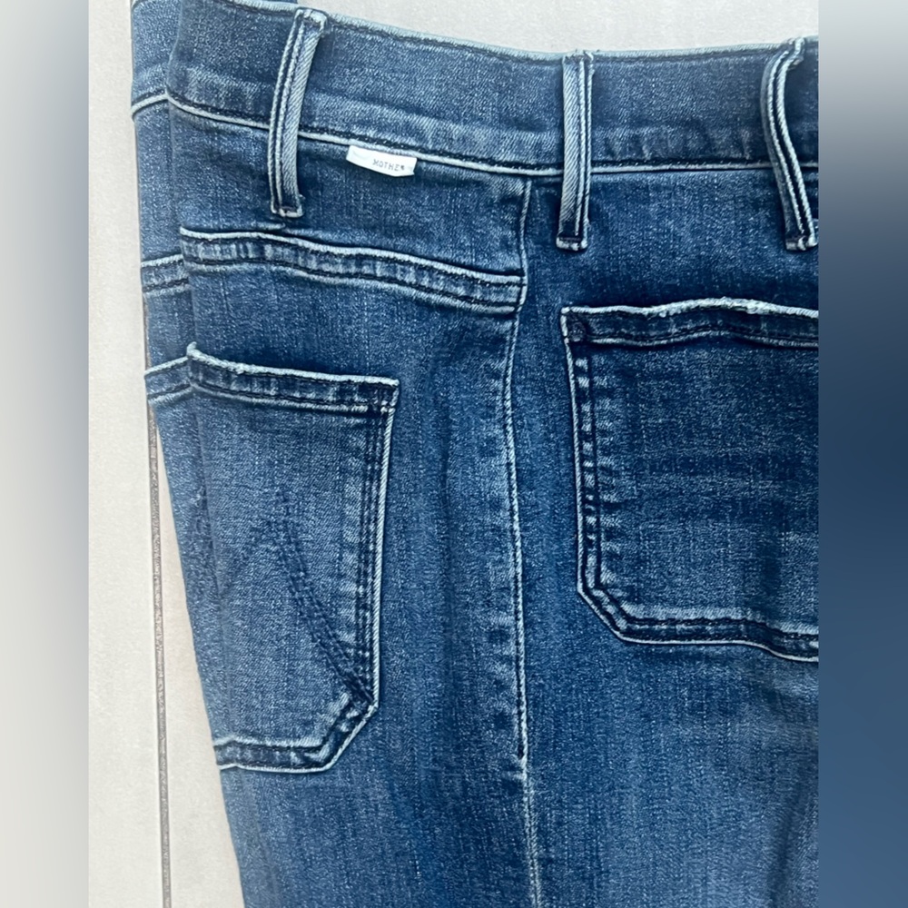 MOTHER Women's Blue Denim Jeans